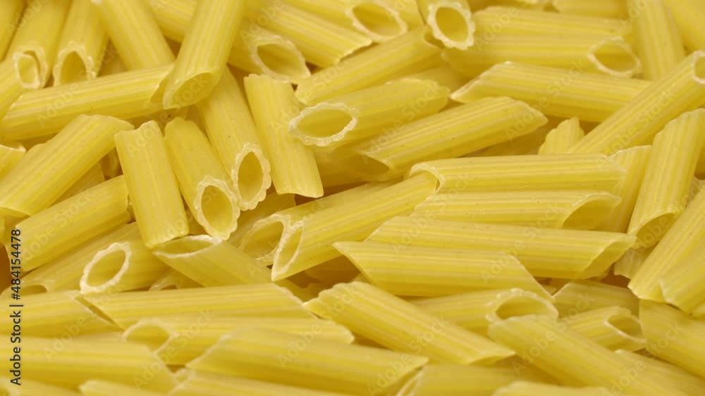 Pasta (macaroni) background rotation. Close up Pasta (macaroni) background rotation. Close up
