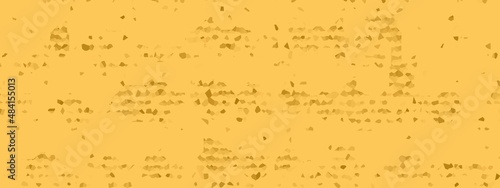 Banner, random geometric shapes with Saffron color. Random pattern background. Texture Saffron color pattern background.