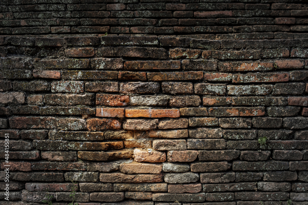 Grunge brick wall, abstract background texture with old dirty and vintage style.