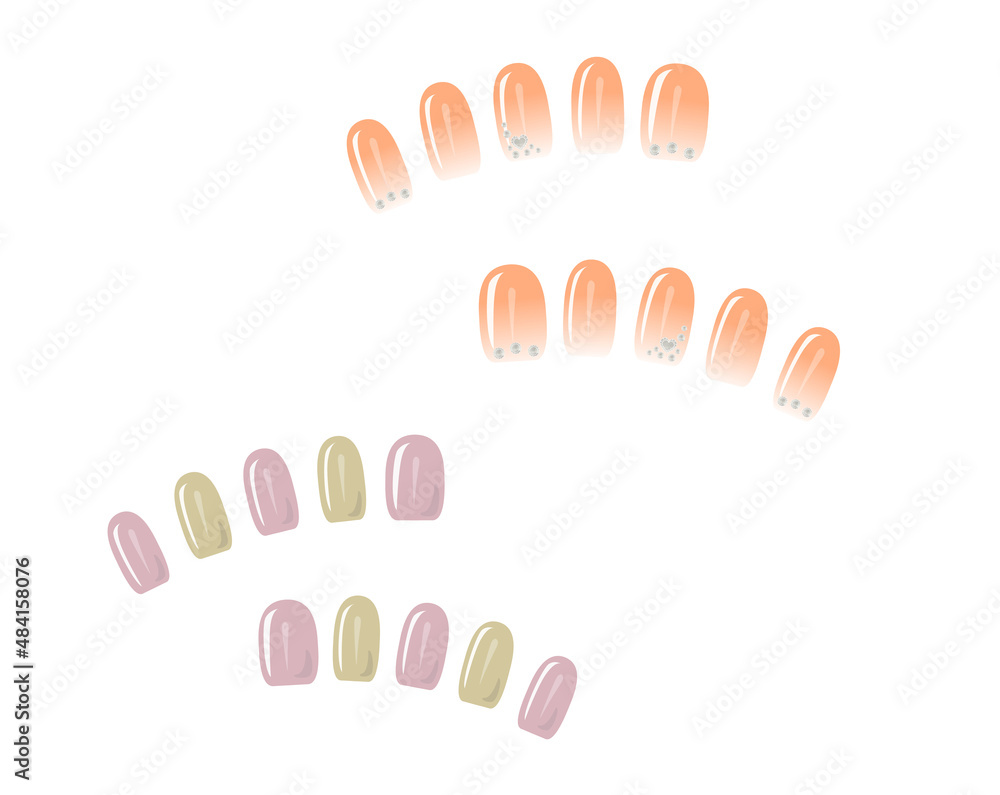 Obraz premium ネイルチップ マニキュア