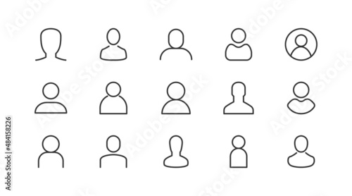 Premium pack of profile  line icons.