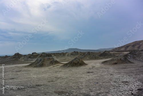 Mud volcanoes in Gobustan (Qobustan), Azerbaijan
