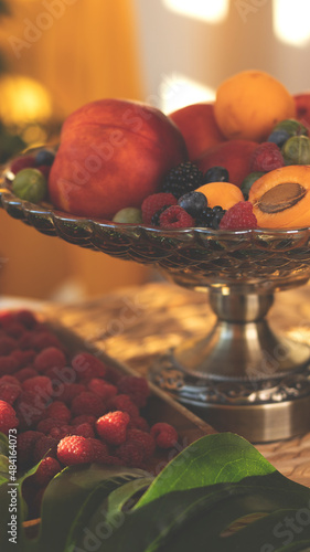 Summer fruity berry backgro...