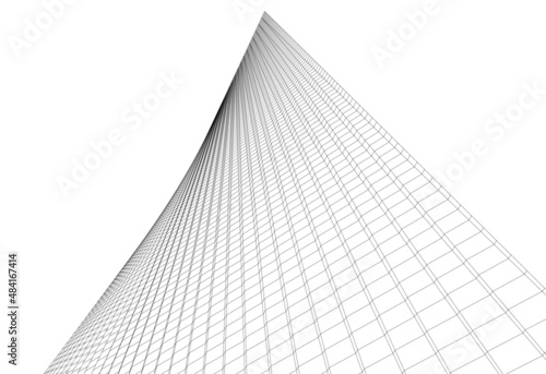 abstract architecture vector illustration