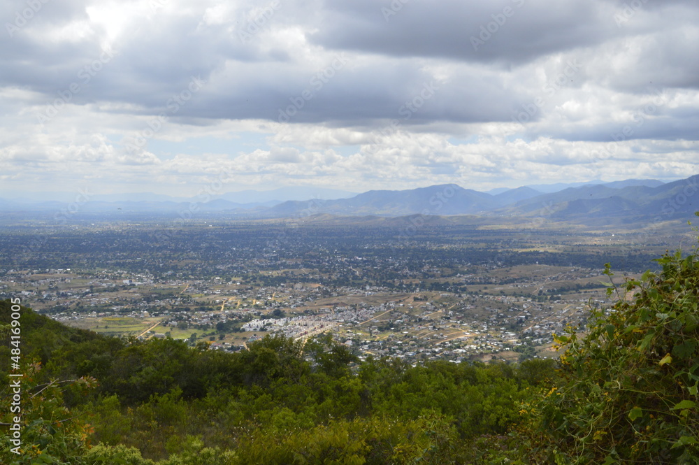Vista superior da cidade de Oaxaca