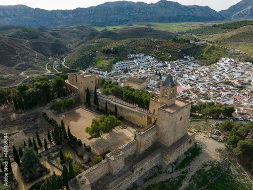 Antigua alcazaba de la época musulmana en la ciudad de Antequera, Málaga