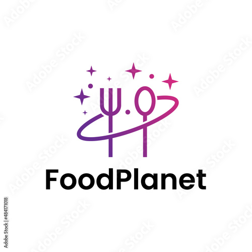 food planet logo design