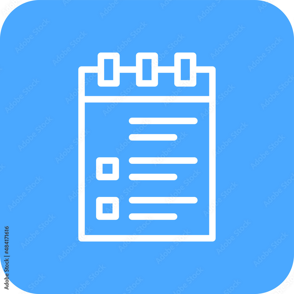 Notepad Vector Icon Design Illustration Notepad Vector Icon Design Illustration