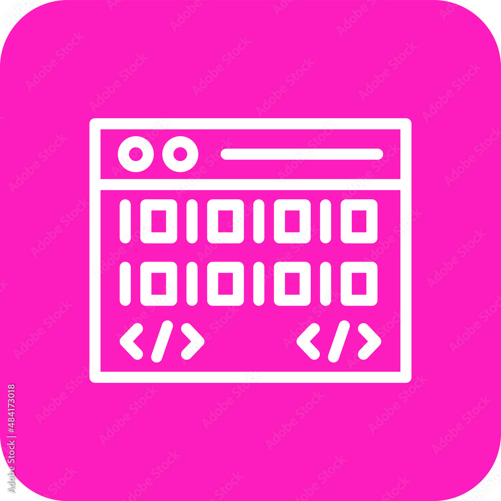 Coding Vector Icon Design Illustration Coding Vector Icon Design Illustration