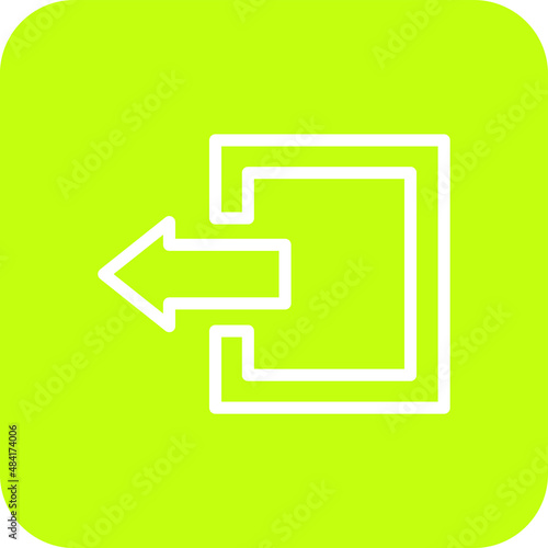 Log out Vector Icon Design Illustration