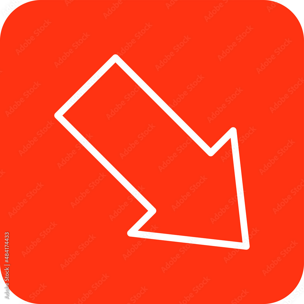 Bottom right Vector Icon Design Illustration Bottom right Vector Icon Design Illustration