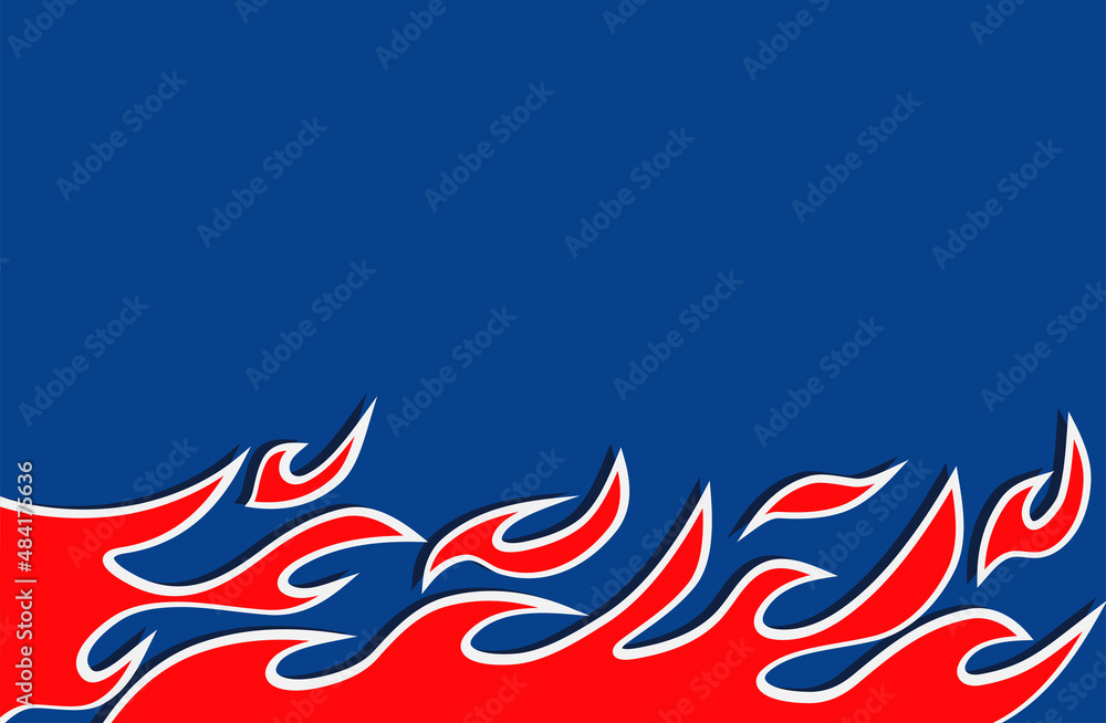 Obraz premium Simple background with flame pattern and some copy space area