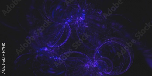 3D rendering abstract multicolor fractal background © Faruk