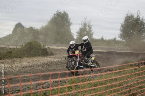 motocross rider on a motorcycle