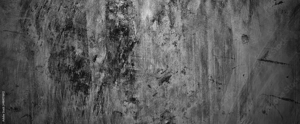 Cement texture for the background. Concrete walls, floor scratches, dark walls, Dark stone or slate wall