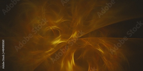 3D rendering abstract multicolor fractal background