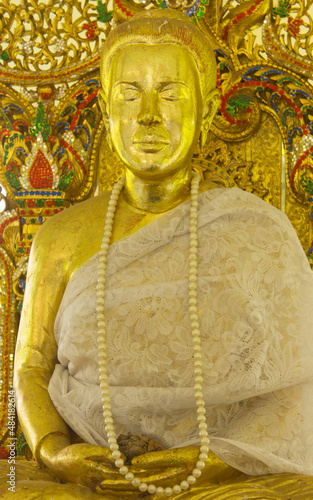 Golden Chamadevi Queen statue