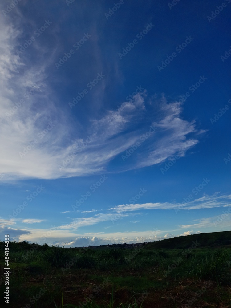 Blue sky and clouds