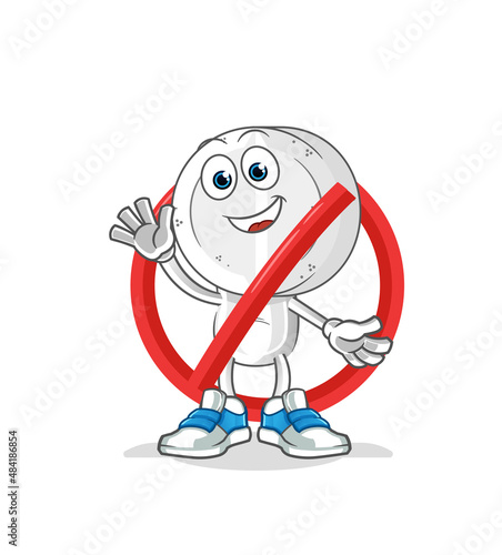 medicine tablet head cartoon ban. cartoon vector mascot