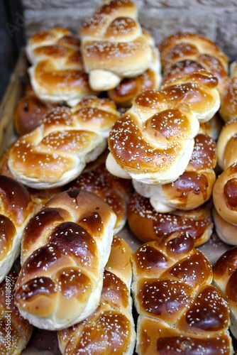 fresh challah bread