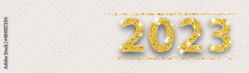 Long Noble Banner Ornaments 2023 Gold