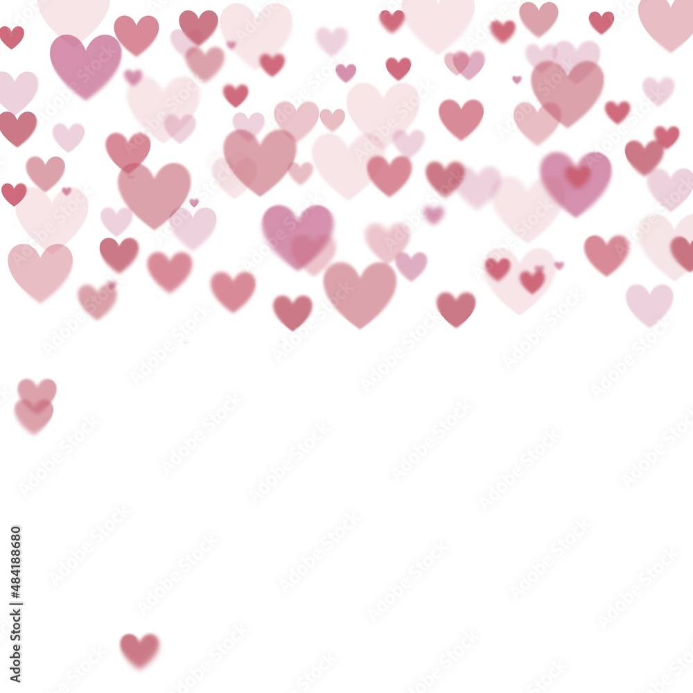 abstract background with hearts, pattern