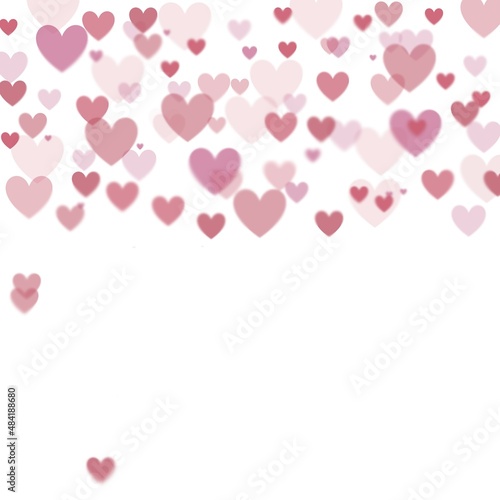 abstract background with hearts, pattern