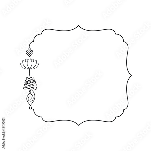 Buddhist symbol represents life’s path frame