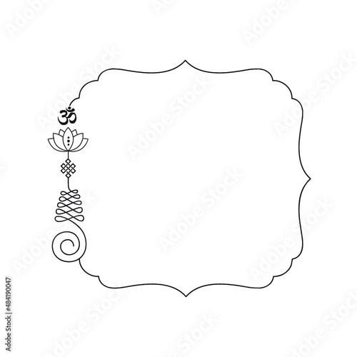 Buddhist symbol represents life’s path frame