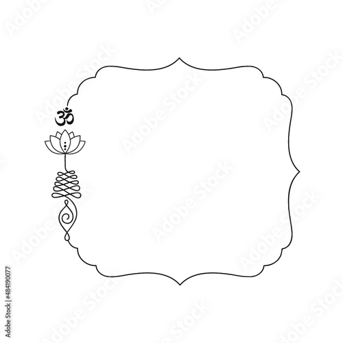 Buddhist symbol represents life’s path frame