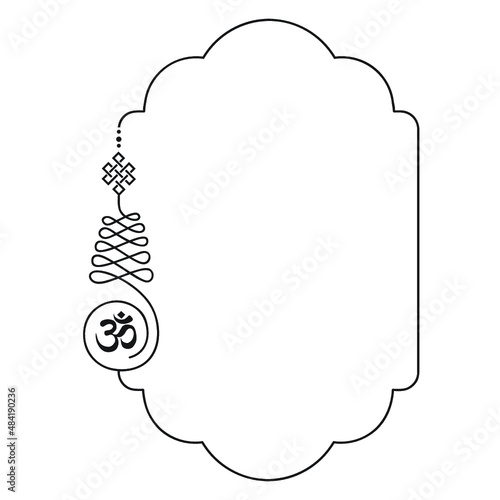 Buddhist symbol represents life’s path frame