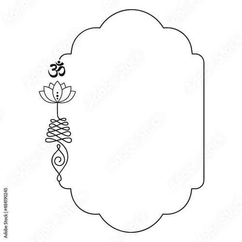 Buddhist symbol represents life’s path frame