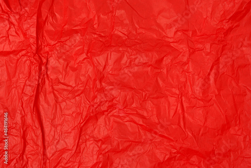 Wallpaper Mural Crumpled paper background made from a blood red sheet of wrapping paper Torontodigital.ca