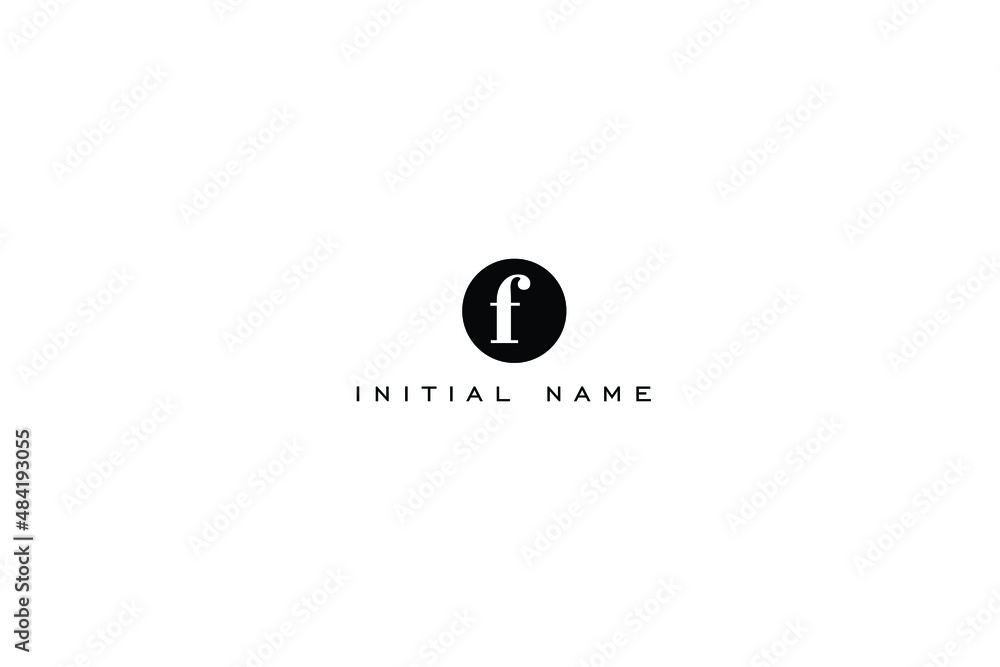 Simple and Elegant circular logo of letter F with polygon for company name or initial name. Simple and Elegant circular logo of letter F with polygon for company name or initial name.