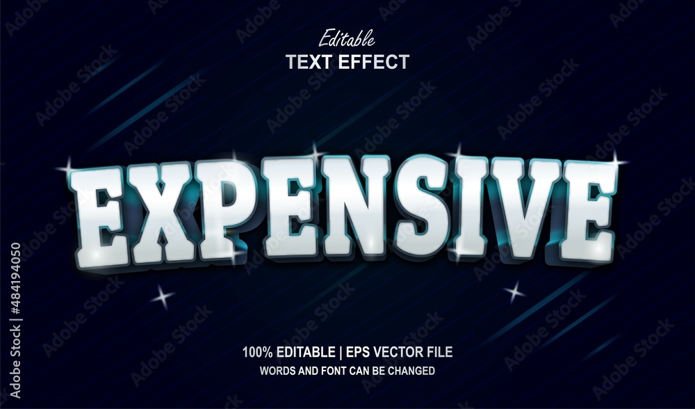 Obraz premium Expensive Editable Text Effect Style