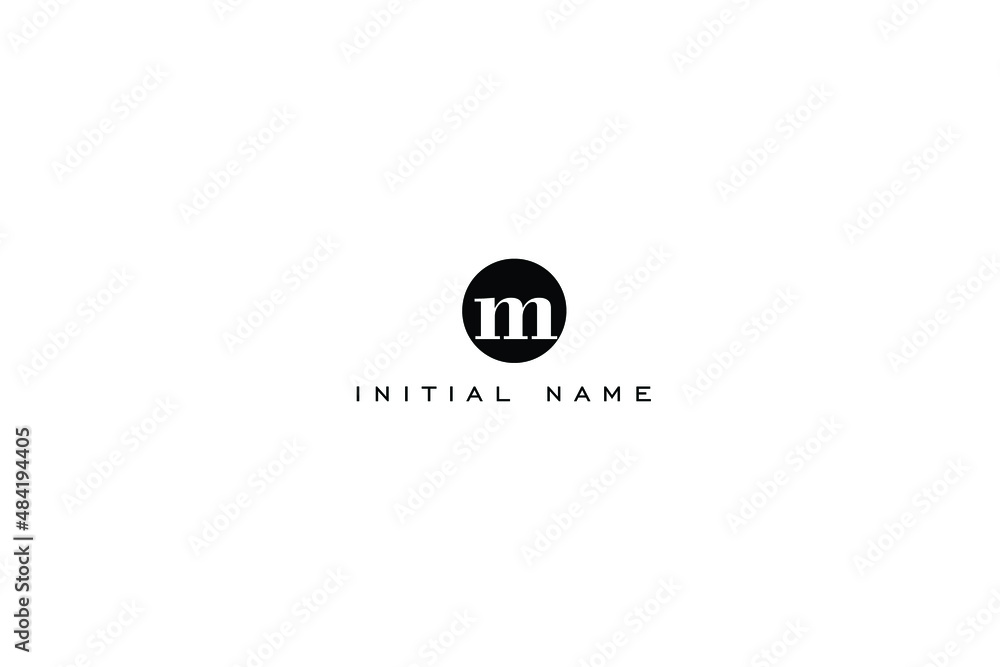 Simple and Elegant circular logo of letter M with polygon for company name or initial name. Simple and Elegant circular logo of letter M with polygon for company name or initial name.