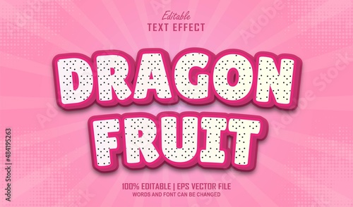 Dragon Fruit Editable Text Effect Style