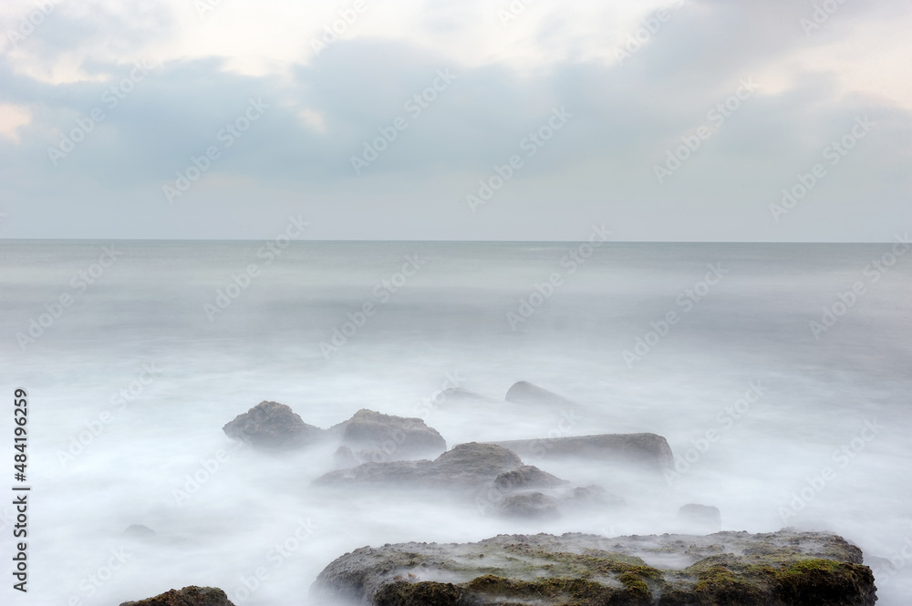 Fototapeta premium Mediterranean coast in southern Israel near the city of Ashkelon