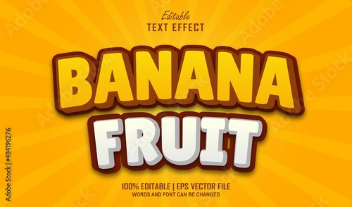 Banana Fruit Editable Text Effect Style