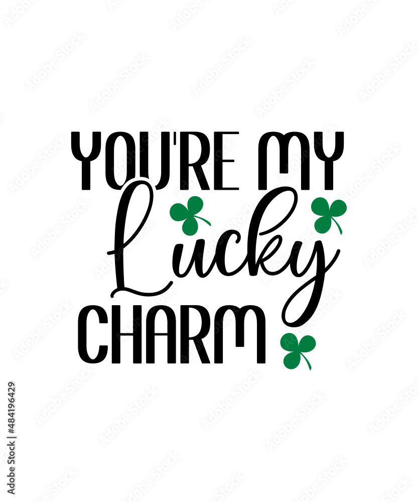 Fototapeta premium St Patricks day SVG Bundle, shamrock svg, clover svg, lucky svg, irish svg, beer svg, shenanigans svg, pinch me svg, svg quotes, cricut svg