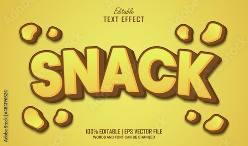 Snack Editable Text Effect Style