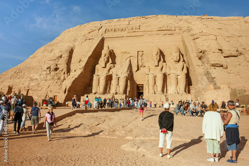 Obraz na plátně Großer Tempel Ramses II., Abu Simbel, Ägypten