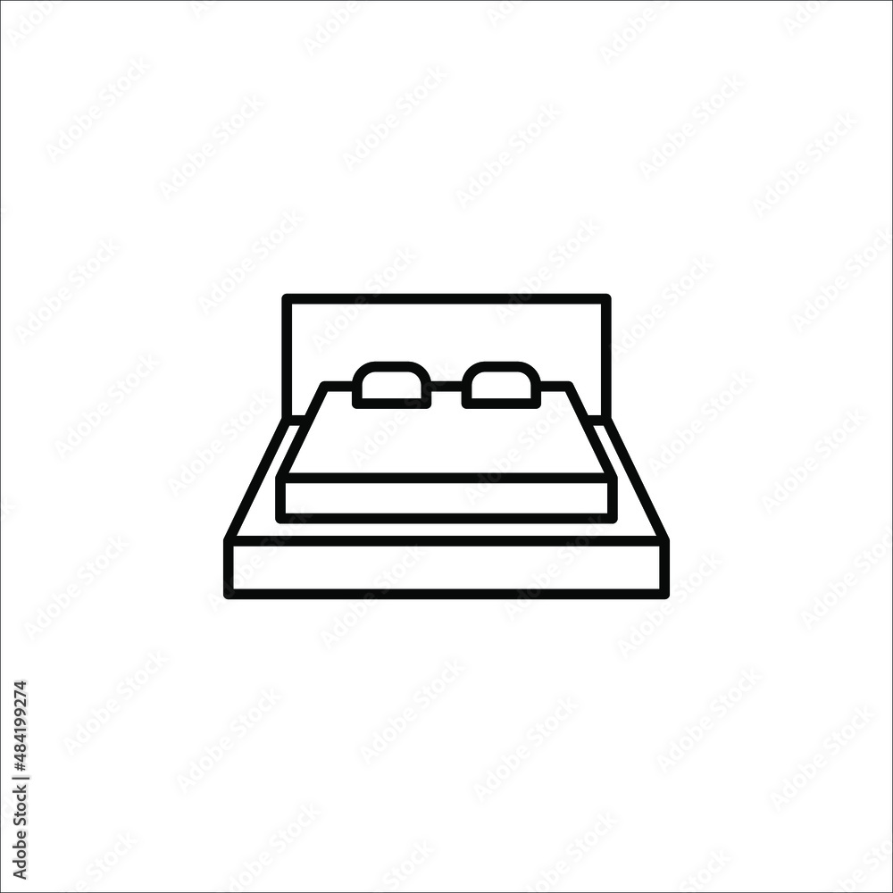 badroom icon Design Vector Temlpate Illustration on white background badroom icon Design Vector Temlpate Illustration on white background