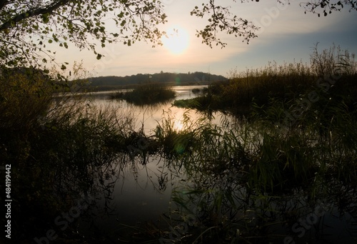 Landscape of the eastern ecopark located in the salt swamp in the municipality of Kołobrzeg.