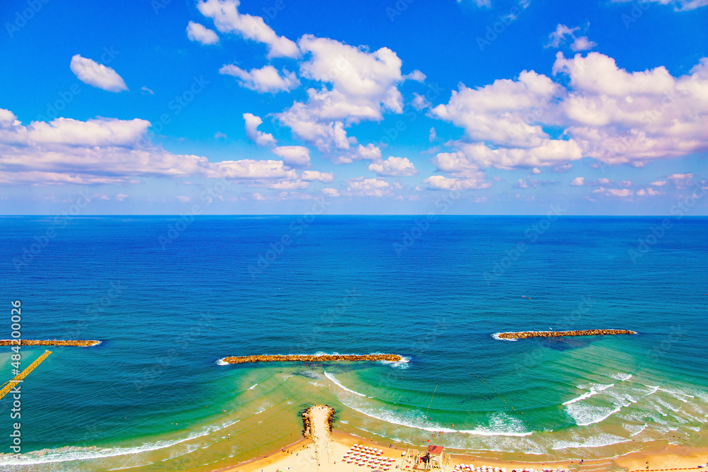 Magnificent beach in Tel Aviv