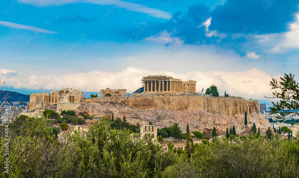 Fototapeta premium Acropolis of Athens ruins Parthenon Greeces capital Athens in Greece.