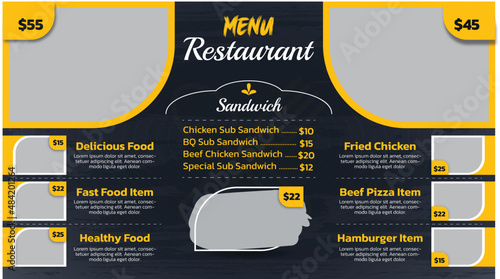 Digital Food Menu Template