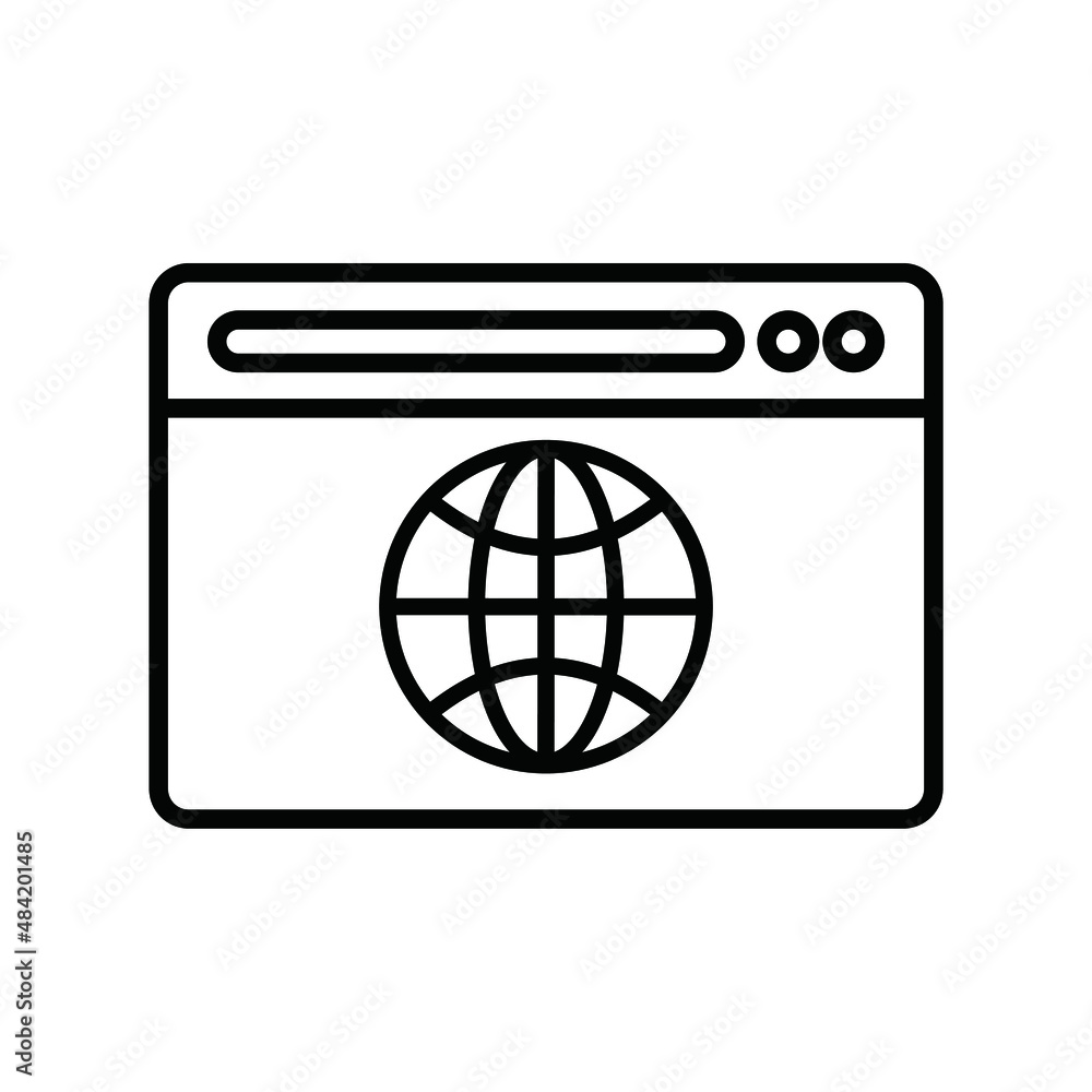 browsing page outline icon browsing page outline icon