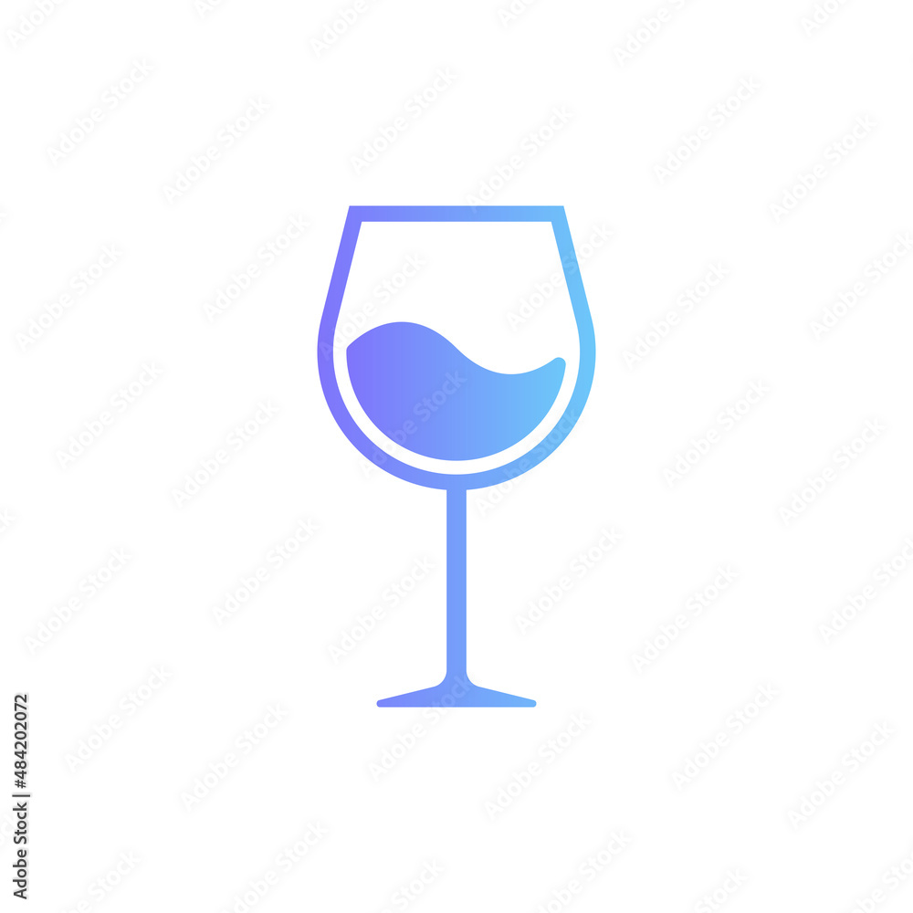 Wine vector icon with gradient Wine vector icon with gradient