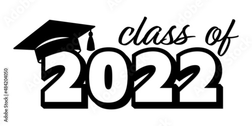 Class of 2022 with graduation cap